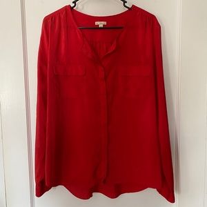 GAP Red Silky Top